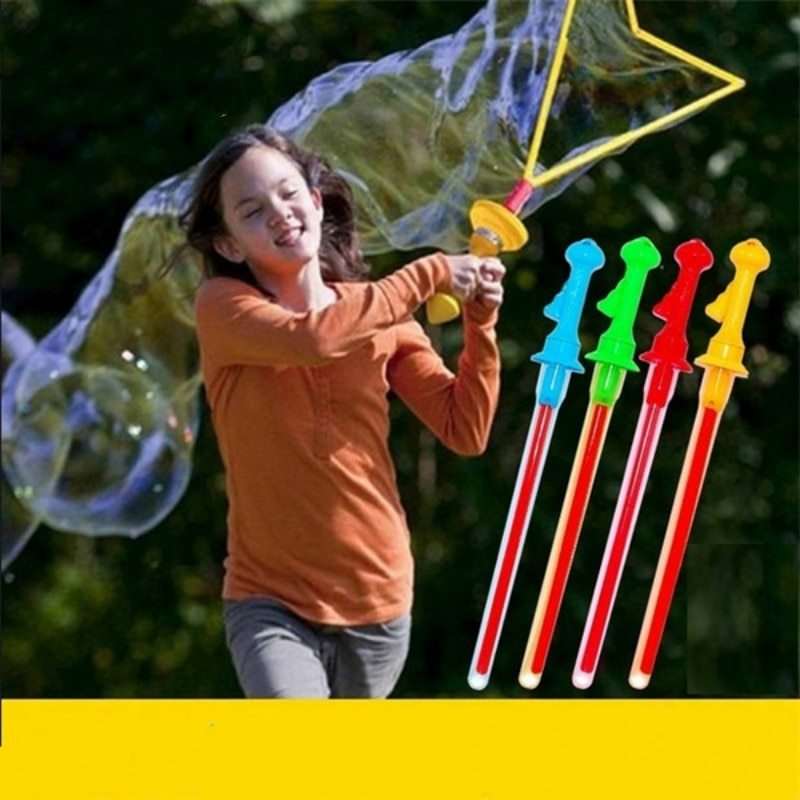 Big Size 46cm Outdoor Toys Long Bubble Machine Gun Bar Sticks Without Water Western Sword Shape For Kids Soap Bubble Toy - TikTopia