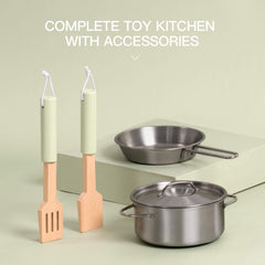 ROBUD 3D Wooden Pretend Play Kitchen Playset For Toddlers Kids Education Toys - TikTopia