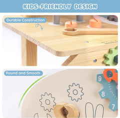 ROBOTIME Workbench Play Set Toddlers Kids Pretend Tool Bench Toy Workshop Toys - TikTopia