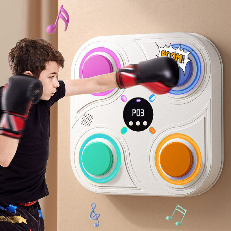 Smart Punching Boxing Electronic Music Machine Home Training Bluetooth With LED. - TikTopia