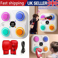 Smart Punching Boxing Electronic Music Machine Home Training Bluetooth With LED. - TikTopia