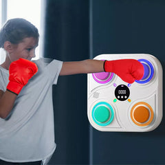 Smart Punching Boxing Electronic Music Machine Home Training Bluetooth With LED. - TikTopia