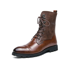 Fall Winter Lace-up Booties Black Locomotive Denim - TikTopia