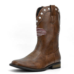 Five-pointed Star Suit Men's Western Cowboy Boot - TikTopia