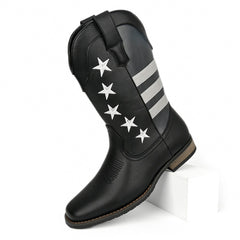 Five-pointed Star Suit Men's Western Cowboy Boot - TikTopia