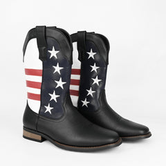 Five-pointed Star Suit Men's Western Cowboy Boot - TikTopia