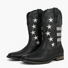 Five-pointed Star Suit Men's Western Cowboy Boot - TikTopia