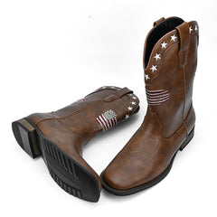 Five-pointed Star Suit Men's Western Cowboy Boot - TikTopia