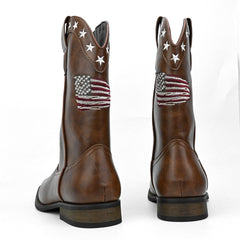Five-pointed Star Suit Men's Western Cowboy Boot - TikTopia