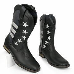 Five-pointed Star Suit Men's Western Cowboy Boot - TikTopia