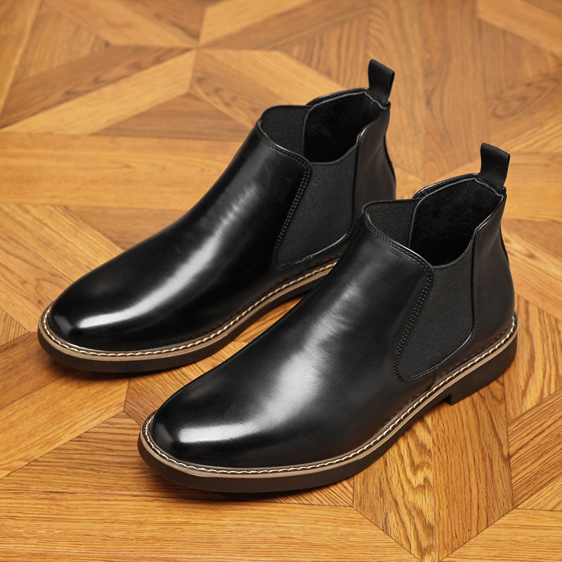 Autumn And Winter Plus Size Chelsea Boots Double Elastic - TikTopia