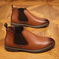 Autumn And Winter Plus Size Chelsea Boots Double Elastic - TikTopia