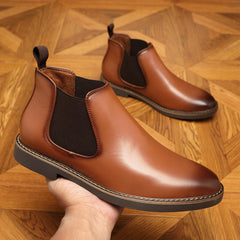Autumn And Winter Plus Size Chelsea Boots Double Elastic - TikTopia
