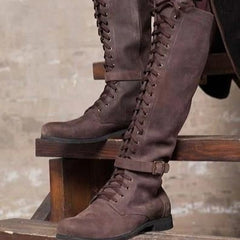 Men’s Medieval Lace-Up Boots – Rugged Heritage Style - TikTopia