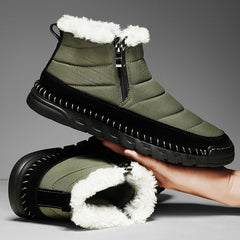 Plus Size Snow Boots Men's Outdoor Thickened Warm - TikTopia