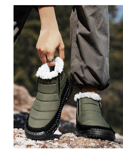 Plus Size Snow Boots Men's Outdoor Thickened Warm - TikTopia