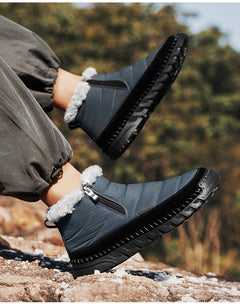 Plus Size Snow Boots Men's Outdoor Thickened Warm - TikTopia