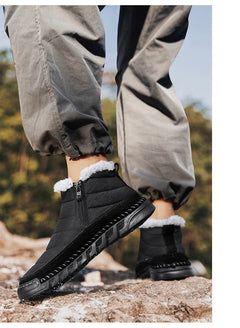 Plus Size Snow Boots Men's Outdoor Thickened Warm - TikTopia