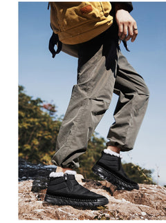 Plus Size Snow Boots Men's Outdoor Thickened Warm - TikTopia