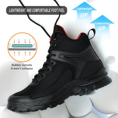 Men's Comfortable Breathable Anti-smashing And Anti-penetration Waterproof Work Shoes - TikTopia