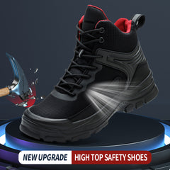 Men's Comfortable Breathable Anti-smashing And Anti-penetration Waterproof Work Shoes - TikTopia