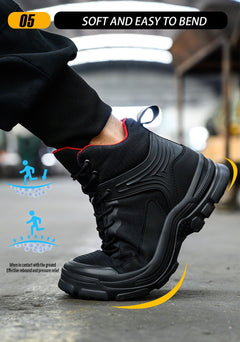 Men's Comfortable Breathable Anti-smashing And Anti-penetration Waterproof Work Shoes - TikTopia