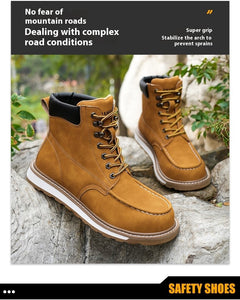 Men's Safety Shoes Deodorant And Breathable Anti-smashing - TikTopia