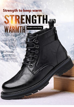 British Style All-matching Work Clothes Ankle Boots Fashion Haulage Motor Leather Boots - TikTopia