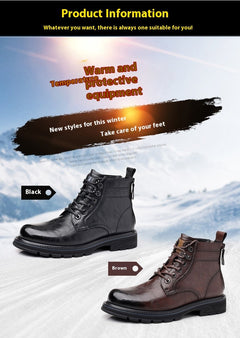 British Style All-matching Work Clothes Ankle Boots Fashion Haulage Motor Leather Boots - TikTopia