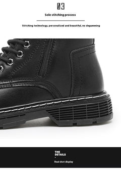 Autumn And Winter Plus Size Men's Long High-top Martin Boots - TikTopia