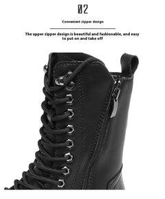 Autumn And Winter Plus Size Men's Long High-top Martin Boots - TikTopia