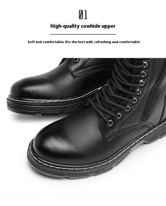Autumn And Winter Plus Size Men's Long High-top Martin Boots - TikTopia