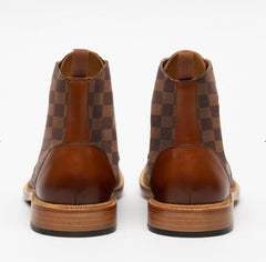 Spring New Low Heel Front Lace Up Low Tube Martin Boots For Men - TikTopia