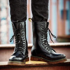 Men's Breathable Leather Cotton Shoes Lace-up - TikTopia