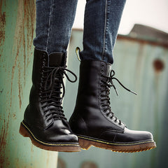 Men's Breathable Leather Cotton Shoes Lace-up - TikTopia
