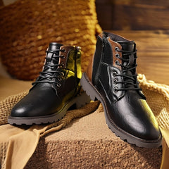 Martin Boots Men's Boots Plus Size Zipper Ankle Boots - TikTopia