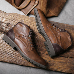 Martin Boots Men's Boots Plus Size Zipper Ankle Boots - TikTopia