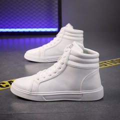 Plus Size Men's Leather Boots Fashion Casual Ankle Boots - TikTopia
