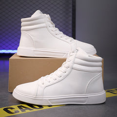Plus Size Men's Leather Boots Fashion Casual Ankle Boots - TikTopia