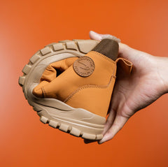 Men's Snow Boots, Steel-toed Boots, Waterproof Winter Warm Fur-lined Shoes - TikTopia