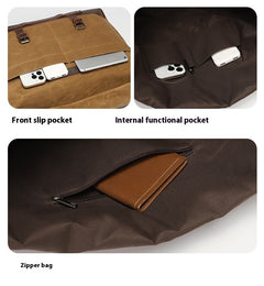 Canvas Shoulder Bag Casual Unisex Crossbody Bag - TikTopia