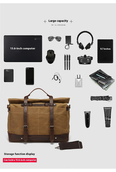 Canvas Shoulder Bag Casual Unisex Crossbody Bag - TikTopia