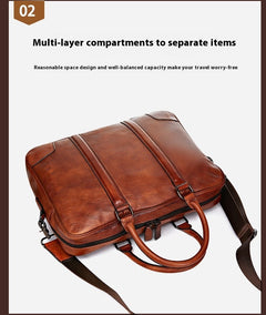 Skeleton-skin Genuine Leather High-grade Briefcase - TikTopia