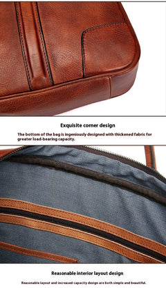 Skeleton-skin Genuine Leather High-grade Briefcase - TikTopia
