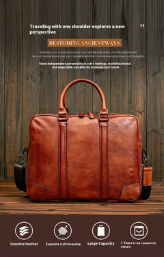 Skeleton-skin Genuine Leather High-grade Briefcase - TikTopia