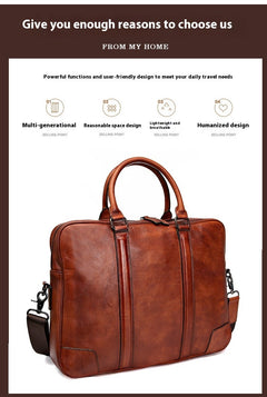 Skeleton-skin Genuine Leather High-grade Briefcase - TikTopia