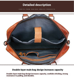 Skeleton-skin Genuine Leather High-grade Briefcase - TikTopia
