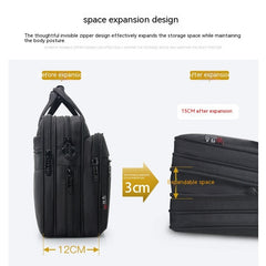 Large Capacity Briefcase Men's Business Canvas Portable - TikTopia