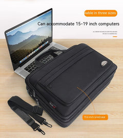 Large Capacity Briefcase Men's Business Canvas Portable - TikTopia