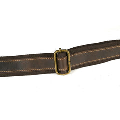 Top Layer Leather One-shoulder Crossbody Laptop Bag - TikTopia